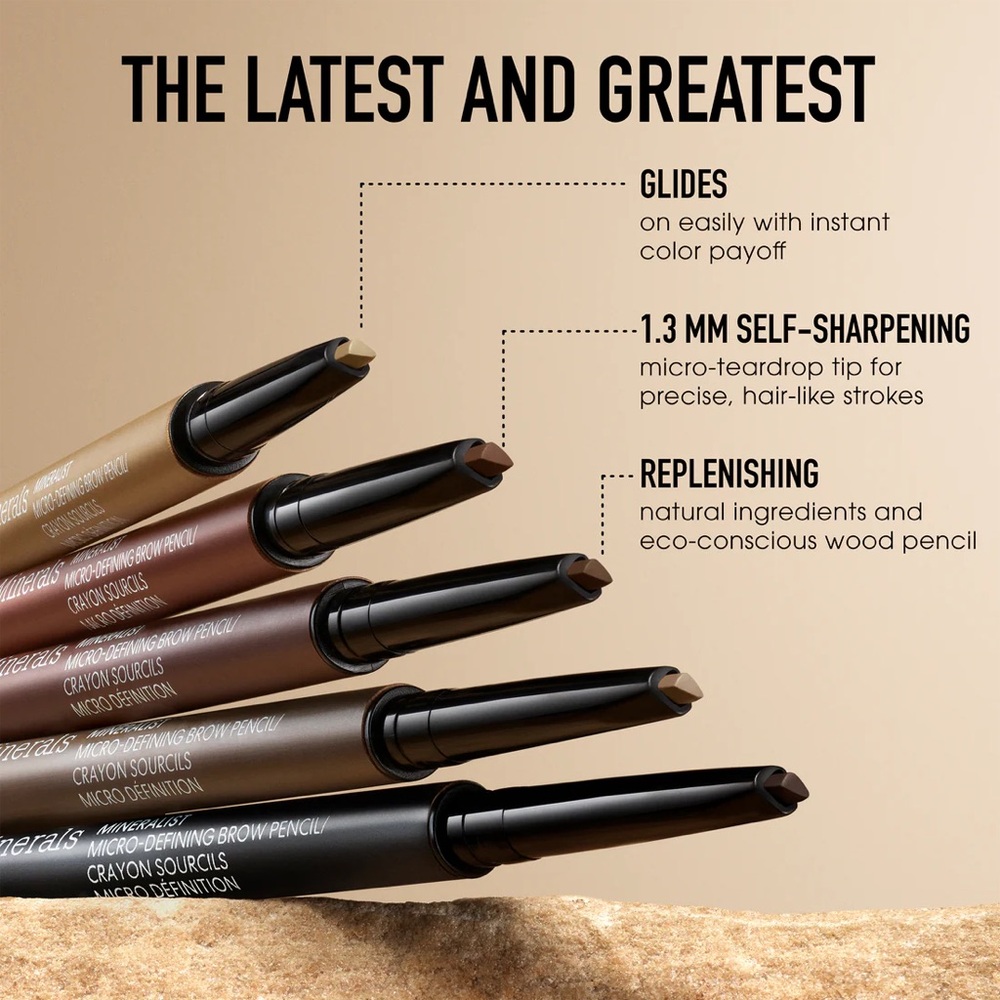 bareMinerals Micro-Defining Brow Pencil — Coffee Brown - Picture 2 of 2
